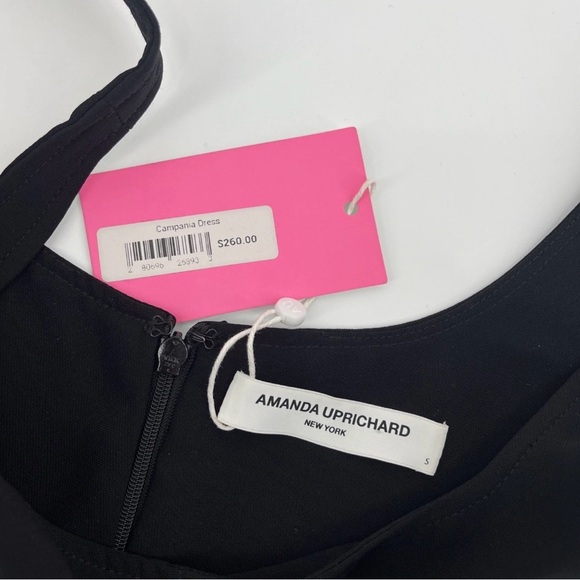 NEW AMANDA UPRICHARD Campania Fit and Flare‎ Midi Dress in Black Size Small - Picture 13 of 15